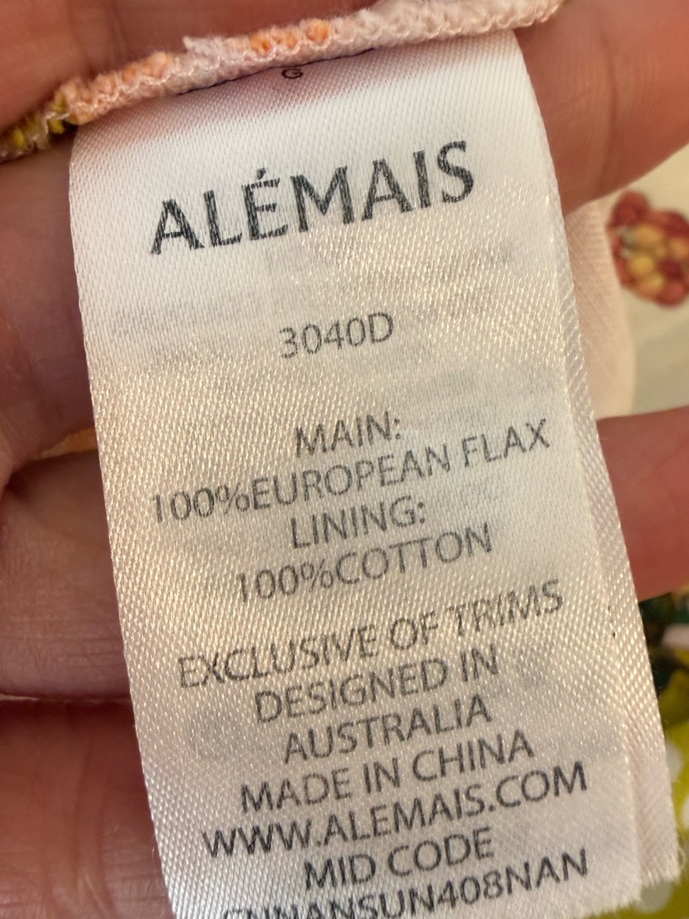 ALÉMAIS Lemonis Printed Linen
Midi Dress Sz 12 - Picture 16 of 16